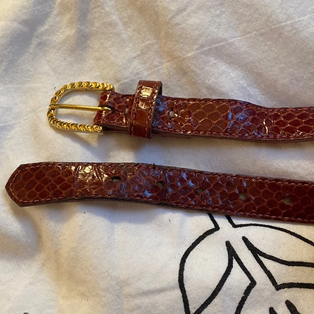 Genuine snakeskin vintage belt - Picture 2 of 5